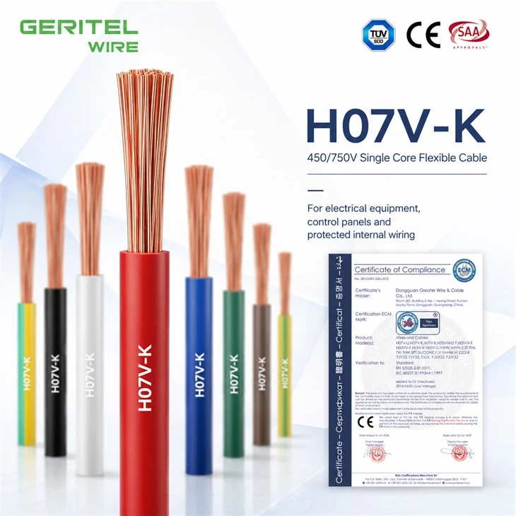 Fabrika Otomasyon Panelleri İçin PLC Kabin Teli H07V-K